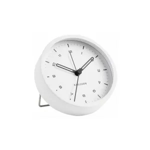Tinge Alarm Clock - White