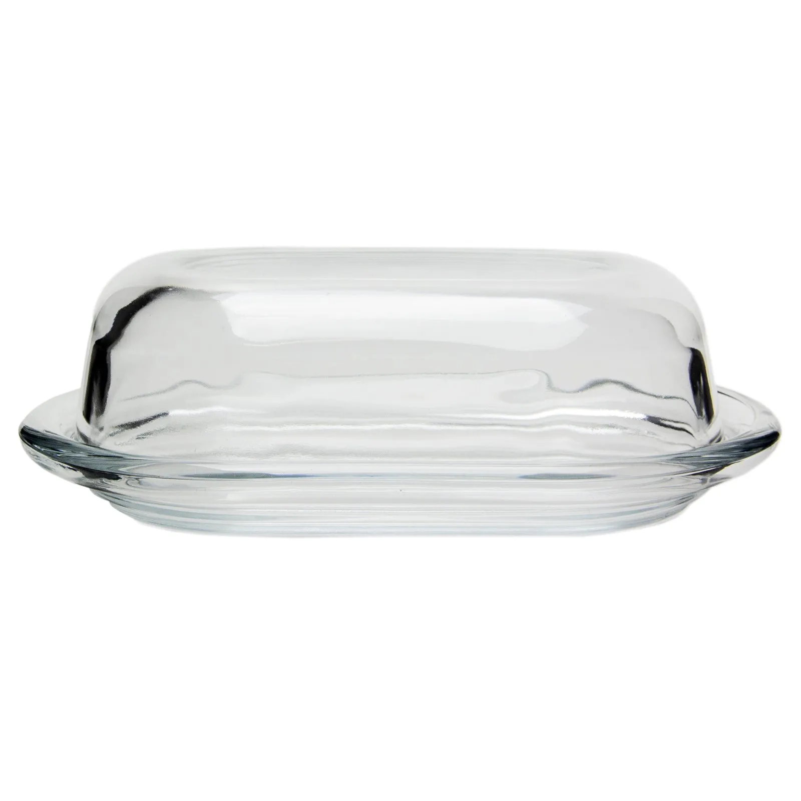 Traditional Glass Butter and Cheese Dish