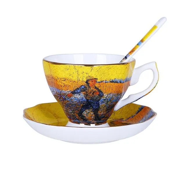 Van Gogh Art Painting Tableware Set 3 pcs