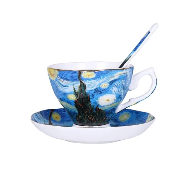 Van Gogh Art Painting Tableware Set 3 pcs