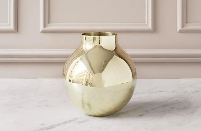 Vase | Boule | Polished Brass | Large