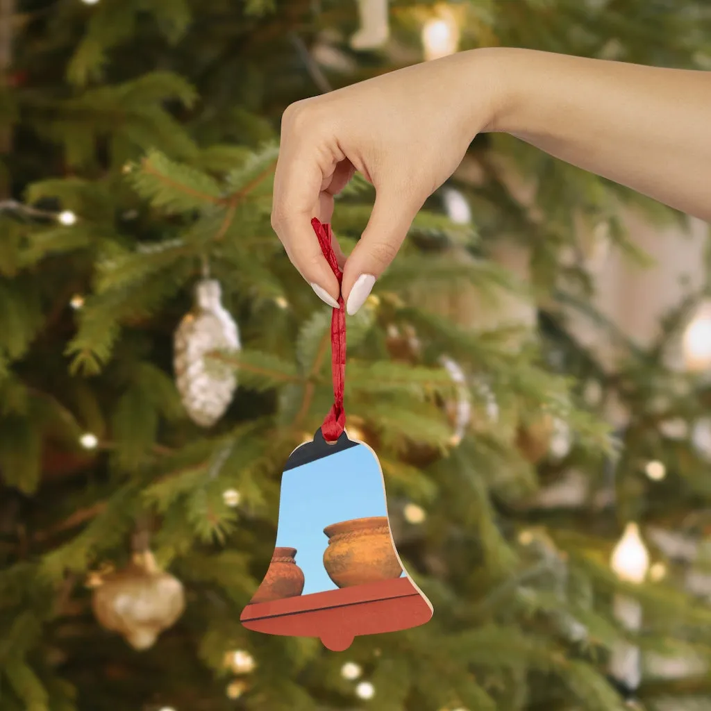 Vases Wooden Christmas Ornaments