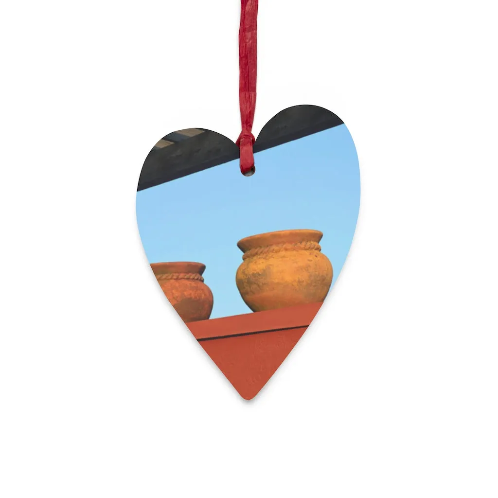 Vases Wooden Christmas Ornaments