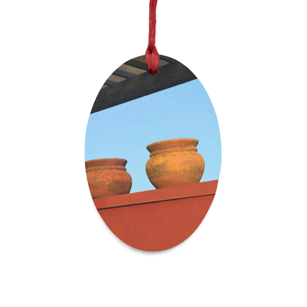 Vases Wooden Christmas Ornaments