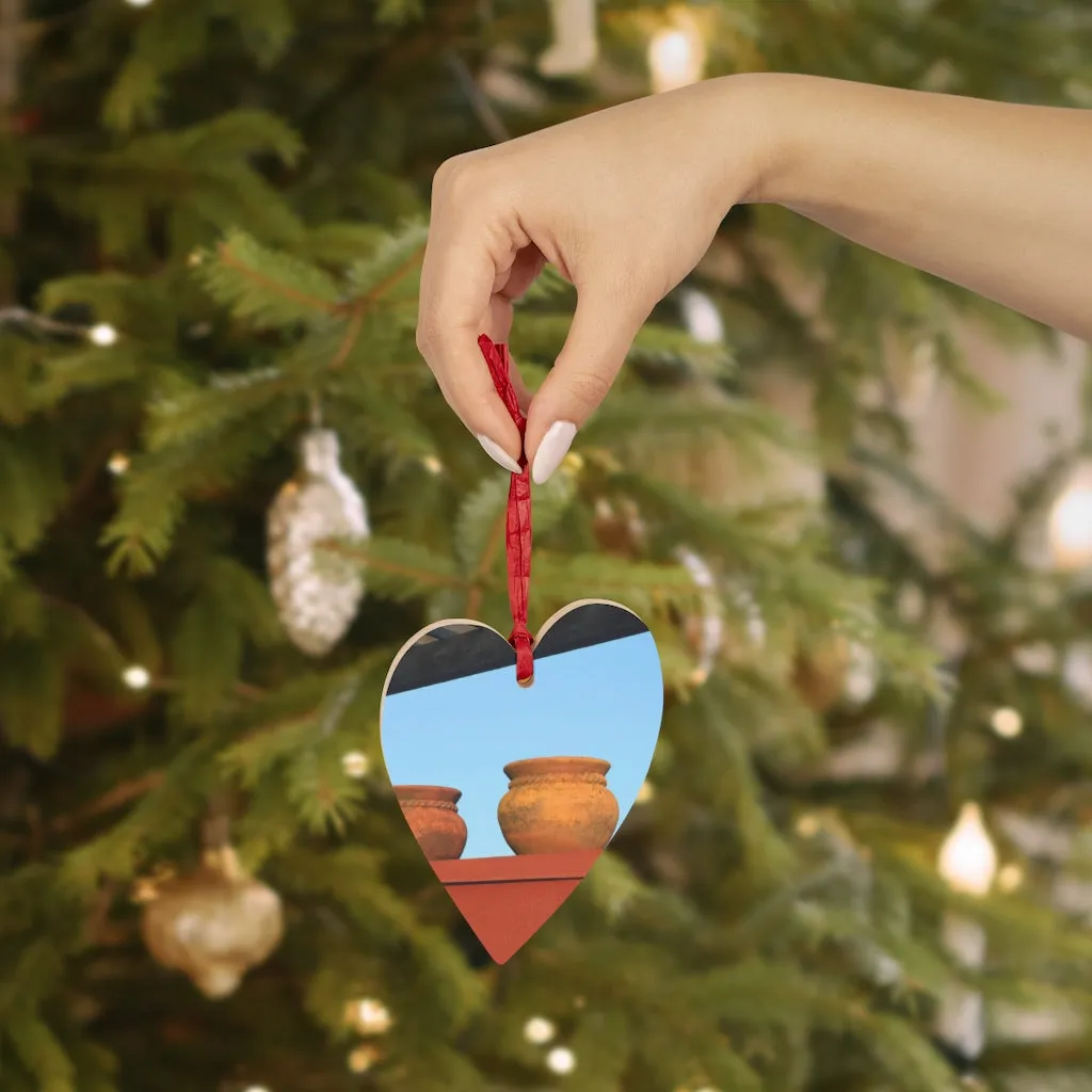 Vases Wooden Christmas Ornaments
