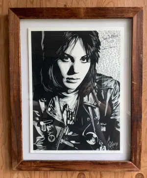 Vintage Joan Jett Framed Lithograph