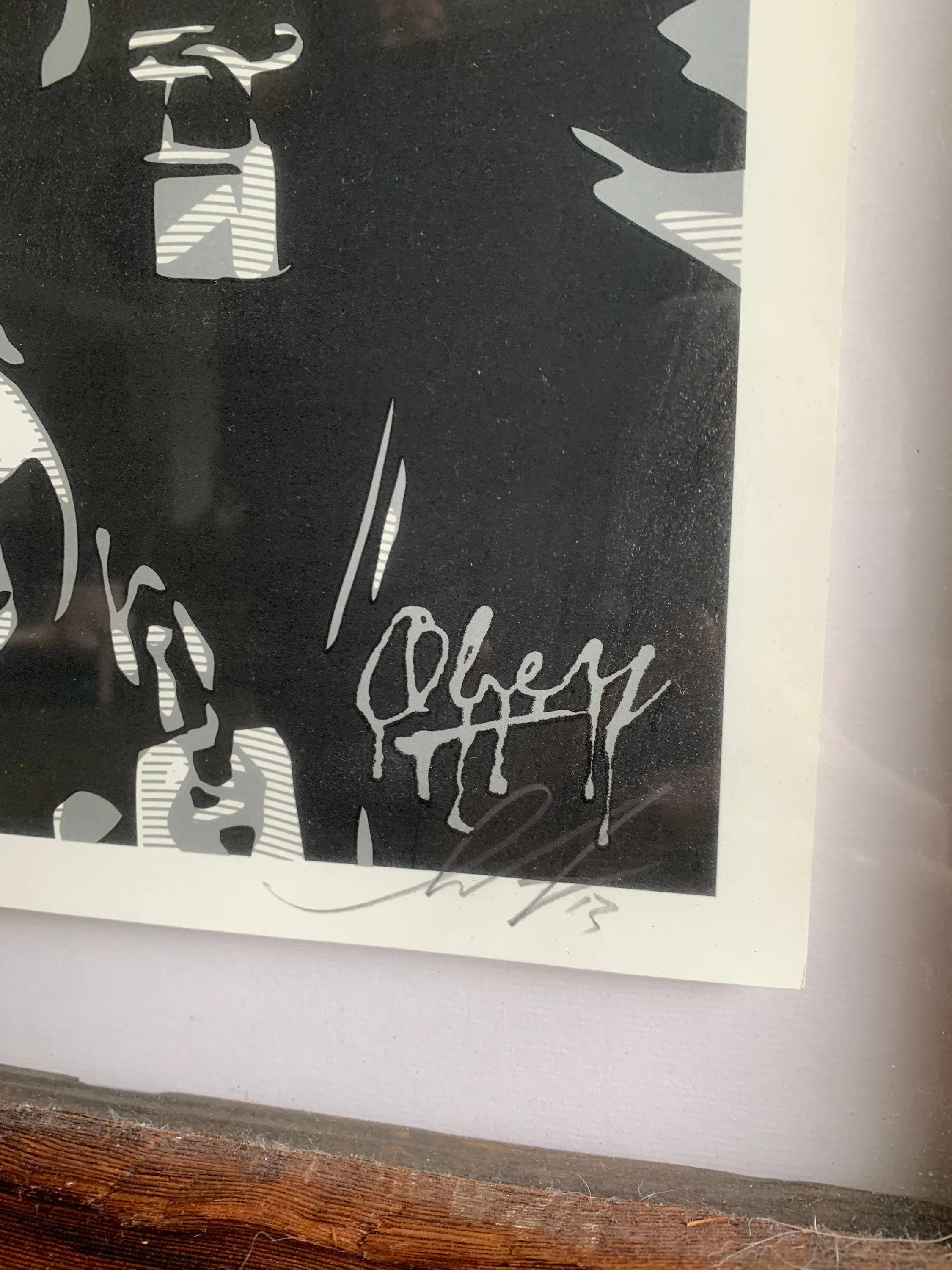 Vintage Joan Jett Framed Lithograph